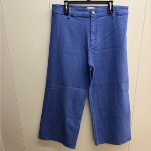 Wide-Leg Casual vibrant Blue Jeans